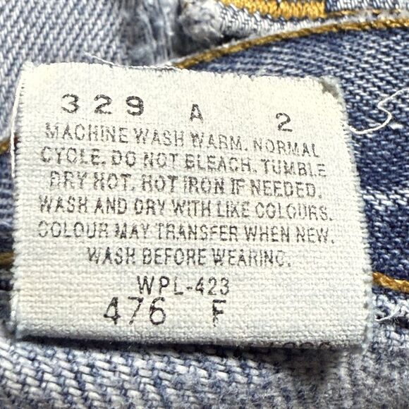 Vtg Levis 505 Jeans Men 36x30 Distressed Destroyed Faded Grunge Hippy Canada Tag - Picture 16 of 16